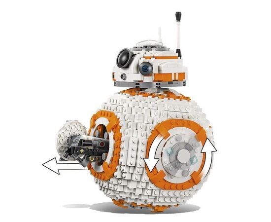 Конструктор Bela "Звездные воины. Дроид BB-8", 1106 деталей