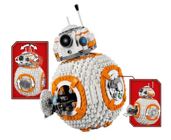 Конструктор Bela "Звездные воины. Дроид BB-8", 1106 деталей