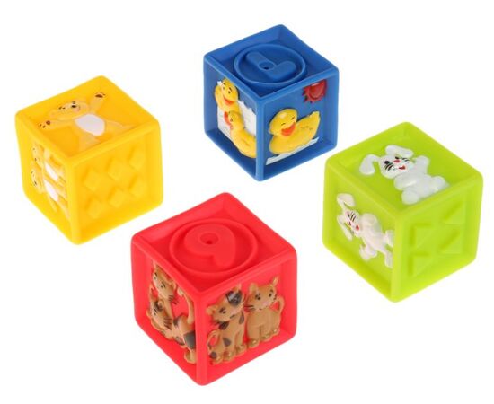Кубики развивающие для купания "Животные"