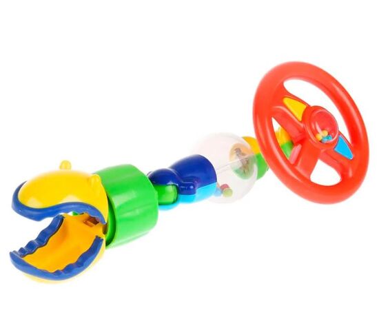 Развивающая игрушка на коляску для малышей "Руль", со звуковыми эффектами