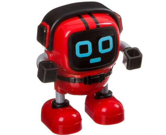 Робот-волчок с пусковым устройством, красный