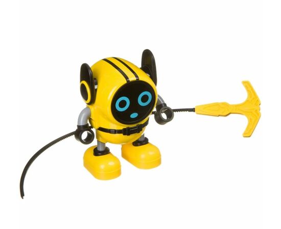 Робот-волчок с пусковым устройством, желтый