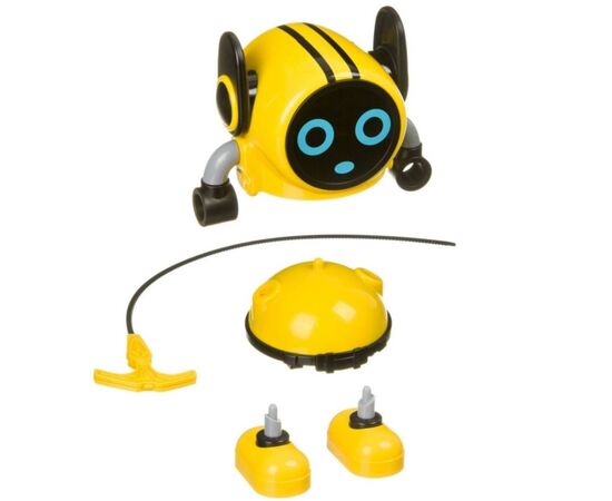 Робот-волчок с пусковым устройством, желтый