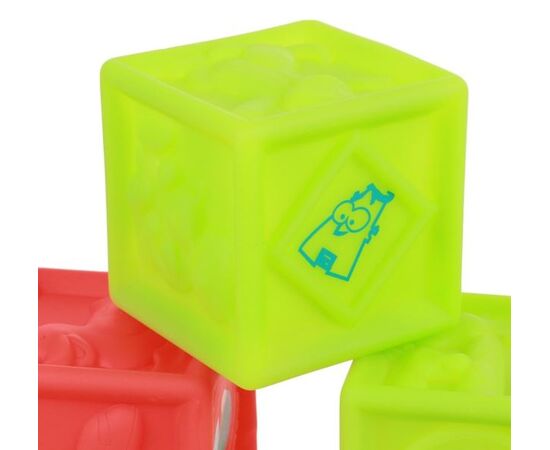 Кубики резиновые для купания 6×6 см, 9 шт