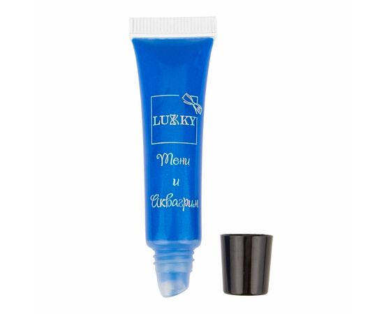 Lukky 2 в 1: аквагрим и жидкие тени для век, синий цвет