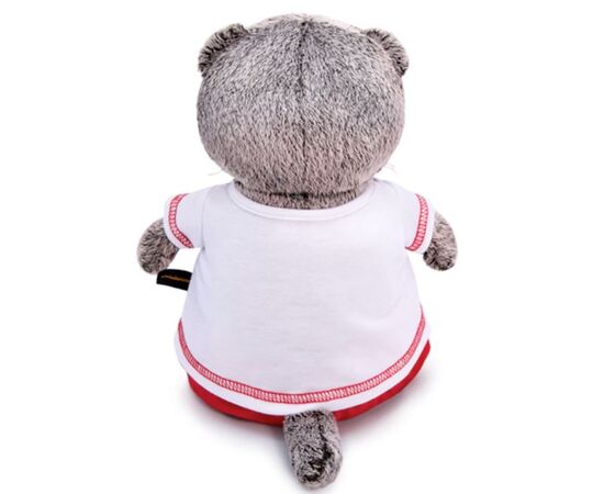 Мягкая игрушка BUDI BASA "Басик в футболке с сердцем", 30 см