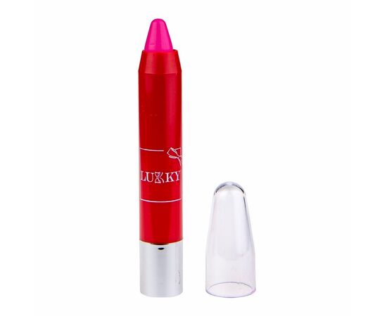 Помада-карандаш для губ Lukky, ярко-розовая