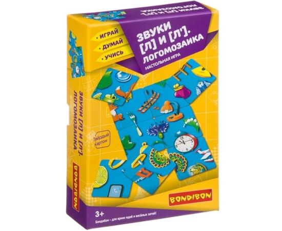 Настольная игра "Логомозаика. Звуки [Л] и [Л']"