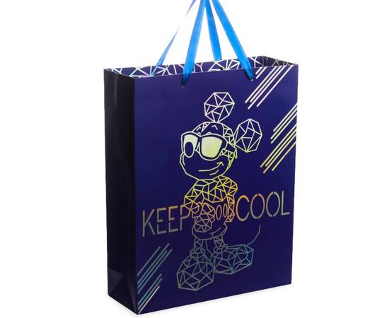 Пакет подарочный "KEEP COOL LOVE Mickey", 31х40х11 см