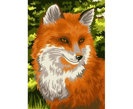 Рисование по номерам "Рыжая лисичка", 15×21 см
