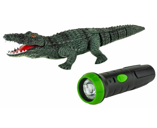 Робо-крокодил управляемый фонариком