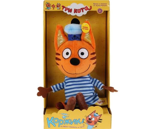 Музыкальная мягкая игрушка "Коржик", 18 см