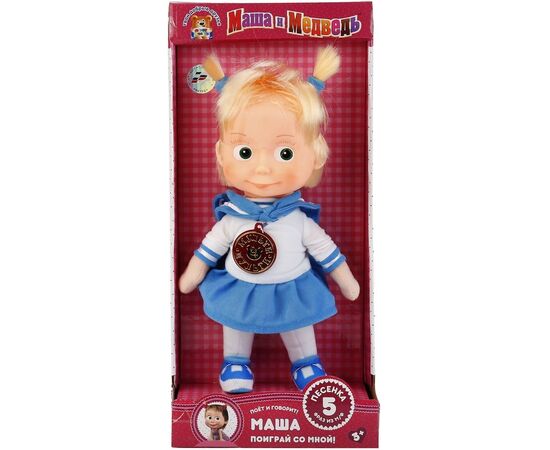 Мягкая игрушка 26 см "Маша-Морячка", поет и говорит