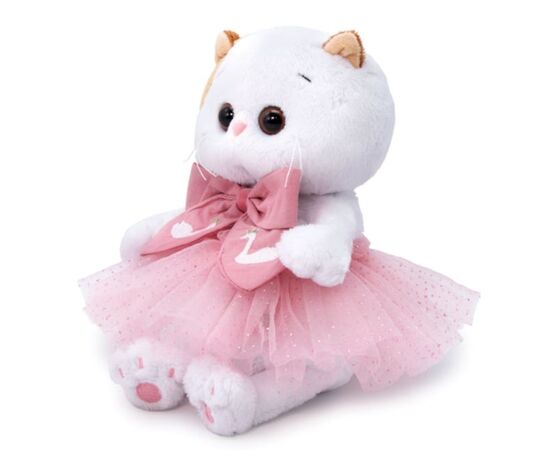 Мягкая игрушка BUDI BASA "Кошка Ли-Ли BABY в юбке с блестками", 20 см
