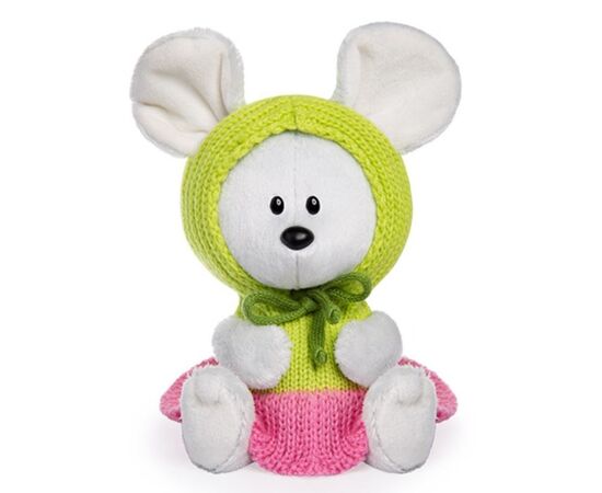 Мягкая игрушка BUDI BASA "Мышка Пшоня" в платье с капюшоном