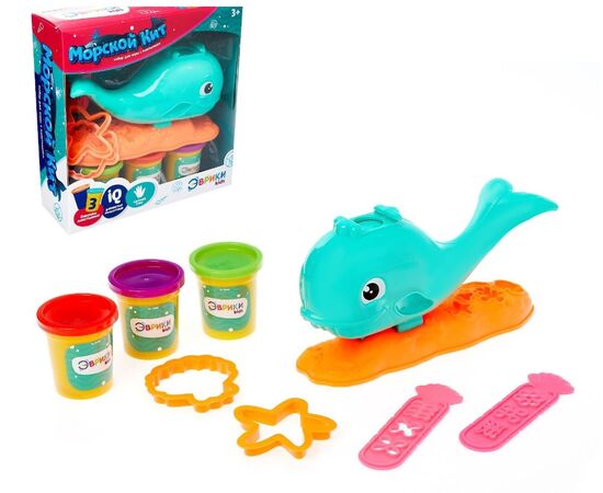 Набор для игры с пластилином "Морской кит"
