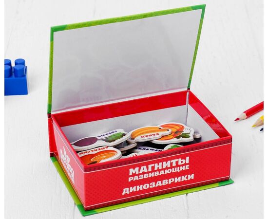 Развивающие магниты "Изучаем цвета и овощи - фрукты" (набор 25 шт)