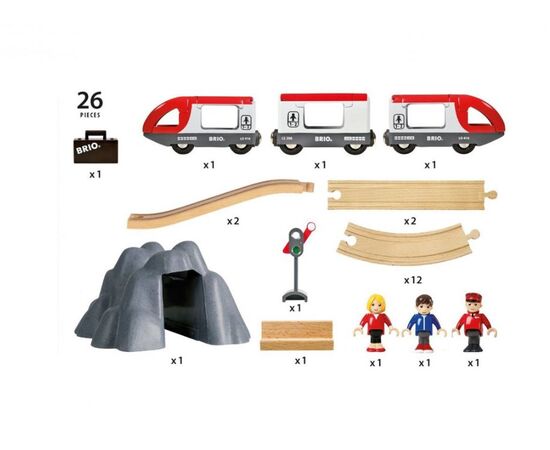 BRIO Деревянная железная дорога, 26 деталей