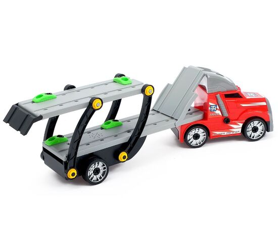 Конструктор с отверткой "Автовоз с машинами", 7 в 1