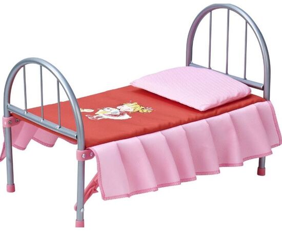 Кроватка для кукол металлическая 46 на 32см