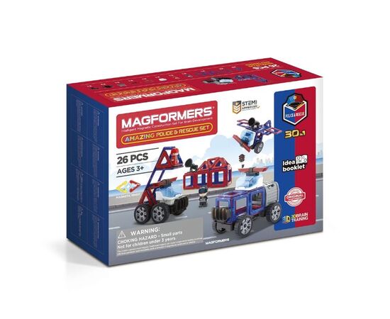 Магнитный конструктор MAGFORMERS "Amazing Police & Rescue Set"