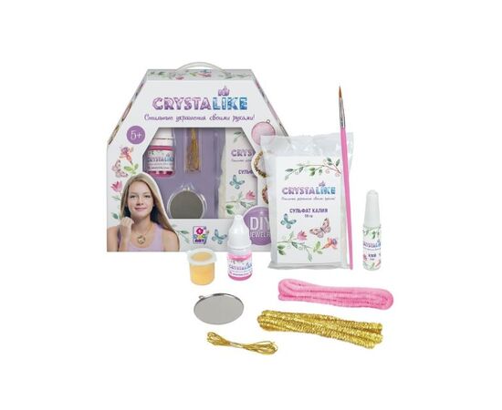 CRYSTALIKE Набор для создания украшений (подвеска - мет., 2 подвески из шенилла)