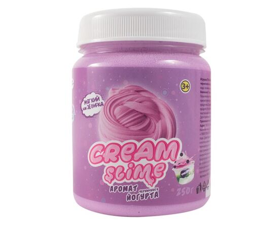 Флаффи слайм "Cream Slime", 250 гр, аромат черничного йогурта