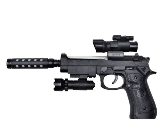 Игрушка пистолет Mioshi Army "Спецагент Z" (проекция, свет, звук, вибр., 32 см)