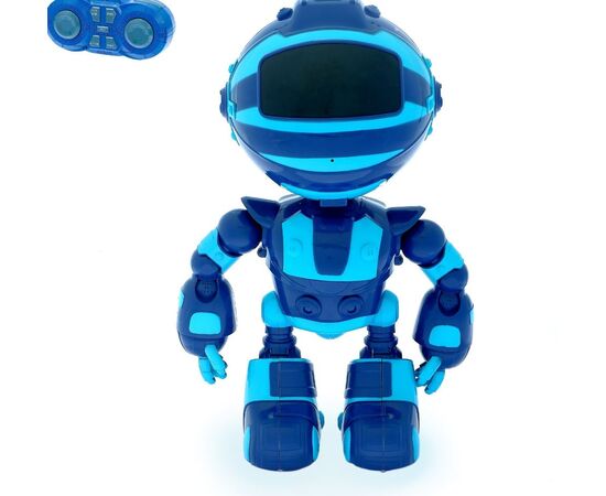 Робот радиоуправляемый, программируемый "Пришелец, синий цвет", танцует, двигает руками