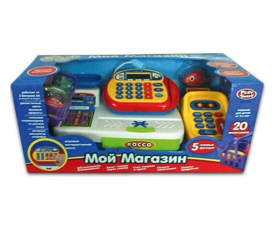 Детская касса "Мой магазин" + 20 аксессуаров, PS7019