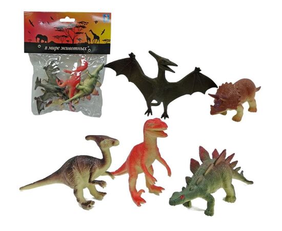 Игровой набор "Динозавры", 5 штук