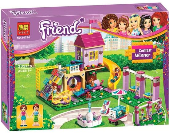 Конструктор Bela "Игровая площадка Хартлейк Сити", 332 детали