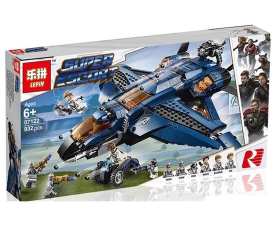 Конструктор Lepin "Модернизированный квинджет Мстителей", 938 деталей