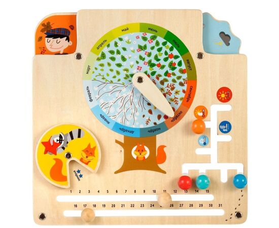 Обучающая игра из дерева "Календарь природы"