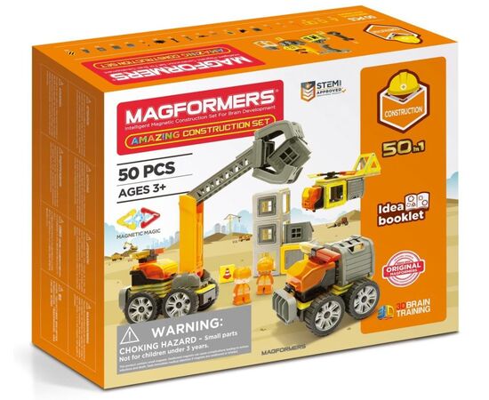 Магнитный конструктор Magformers "Amazing Construction Set", 50 деталей