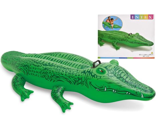Надувной крокодил для плавания, 168×86 см