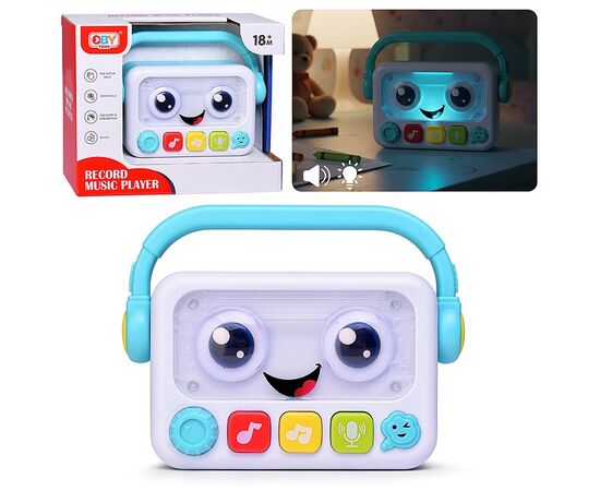 Музыкальная игрушка для малышей "Магнитофон" на батарейках