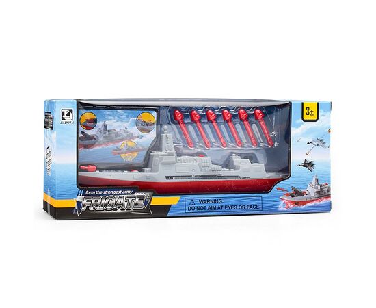 Игрушка пластиковая "Корабль с ракетами", 24 см