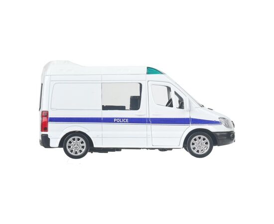 Машина сувенирная "Mercedes-Benz Sprinter Полиция", металл, 11 см, двери, инерция
