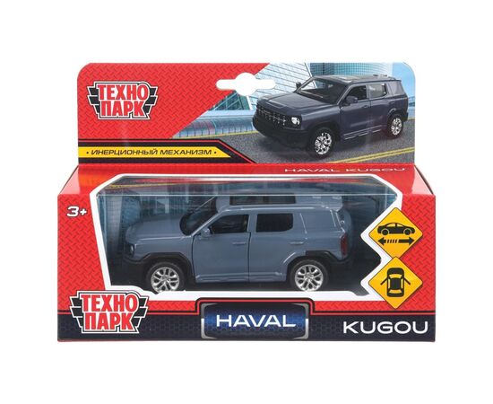 Машина сувенирная "Haval Kugou", металл, 11,4 см, двери, инерция, серо-синий