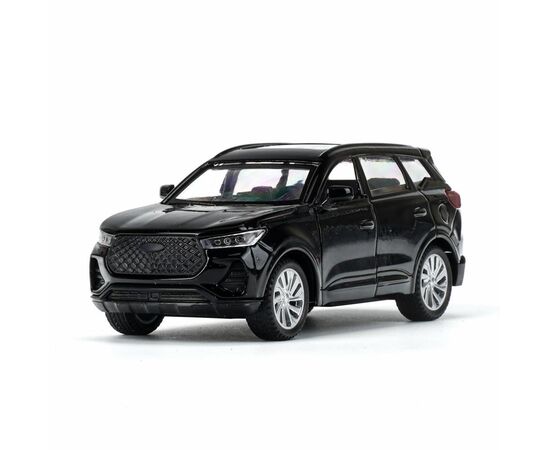 Машина сувенирная "Chery Tiggo 7 Pro", металл, 10,5 см, инерция, двери, черный