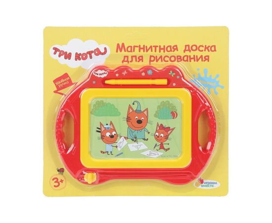 Доска для рисования магнитная "Три Кота", 20 х 15 см