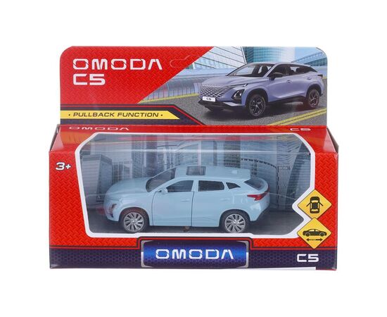 Машина сувенирная "OMODA C5", металл, 10,5 см, инерция, голубой