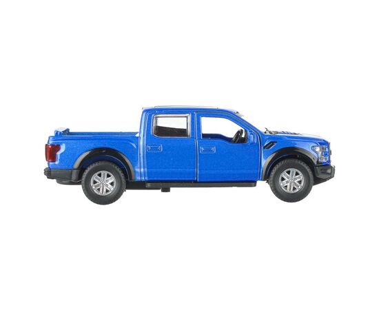 Машина сувенирная "Ford F-150 Raptor", металл, 12 см, двери, багажник, инерция, синий