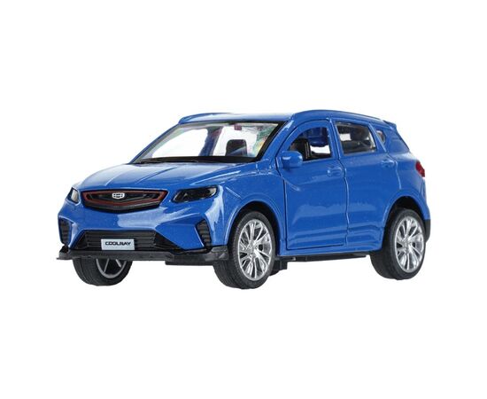 Машина сувенирная "Geely Coolray", металл, 12 см, инерция, двери, багажник, синий