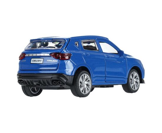 Машина сувенирная "Geely Coolray", металл, 12 см, инерция, двери, багажник, синий
