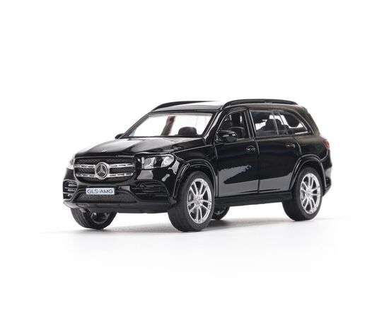 Машина сувенирная "Mercedes-Benz GLS Class AMG", металл, 12 см, двери, багажник, инерция, черный