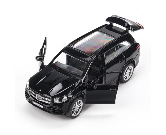 Машина сувенирная "Mercedes-Benz GLS Class AMG", металл, 12 см, двери, багажник, инерция, черный