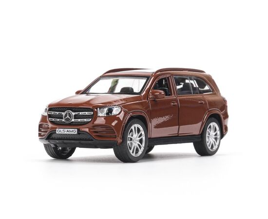 Машина сувенирная "Mercedes-Benz GLS Class AMG", металл, 12 см, двери, багажник, инерция, бронзовый
