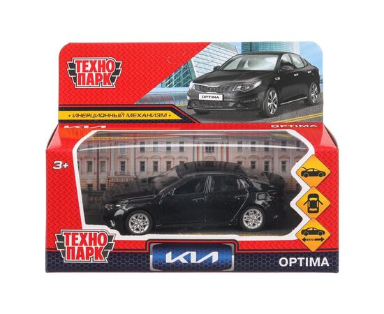 Машина сувенирная "Kia Optima", металл, 12 см, двери, багажник, инерция, черный
